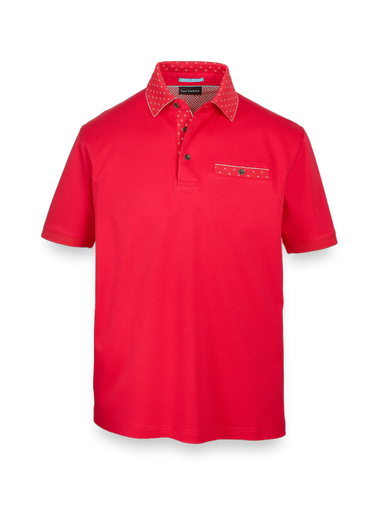 Mercerized Cotton Polo - Salmon