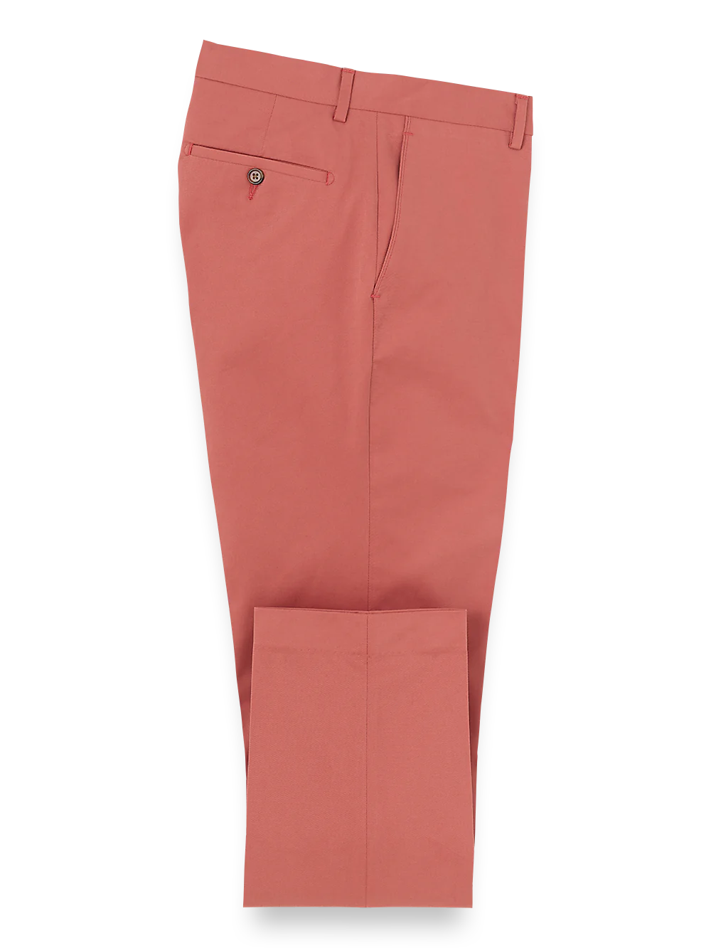 Cotton Stretch Twill Pants - Rose