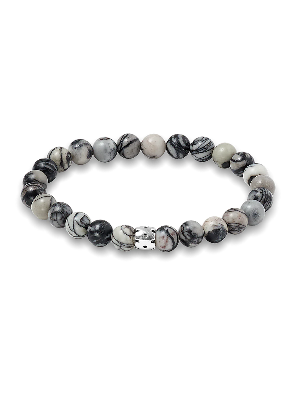 Semi Precious Bead Bracelet - Black Multi