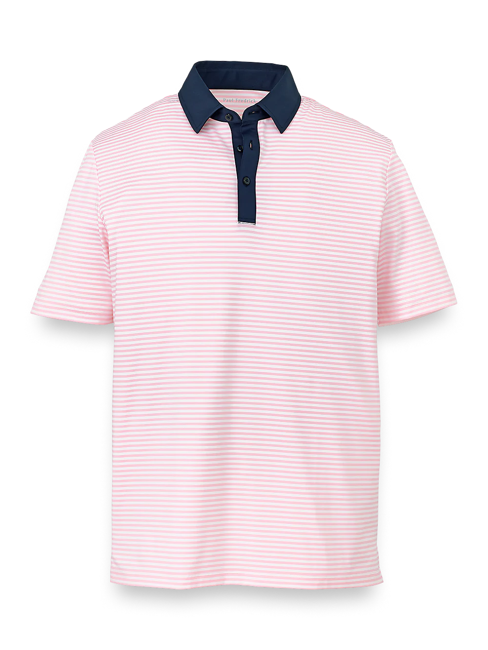 Performance Blend Three Button Polo - Pink