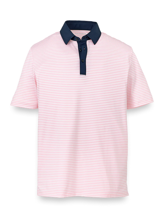 Performance Blend Three Button Polo - Pink