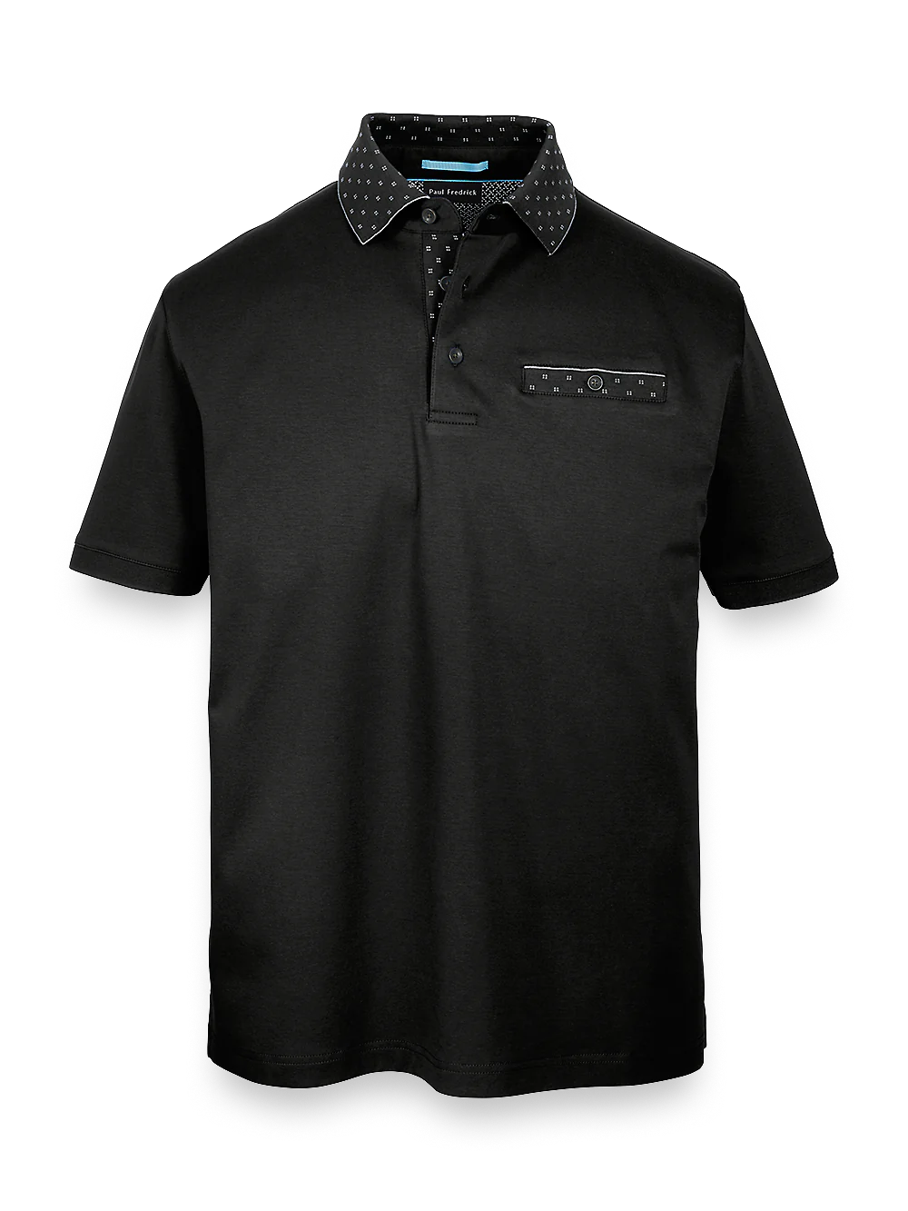 Mercerized Cotton Polo - Black