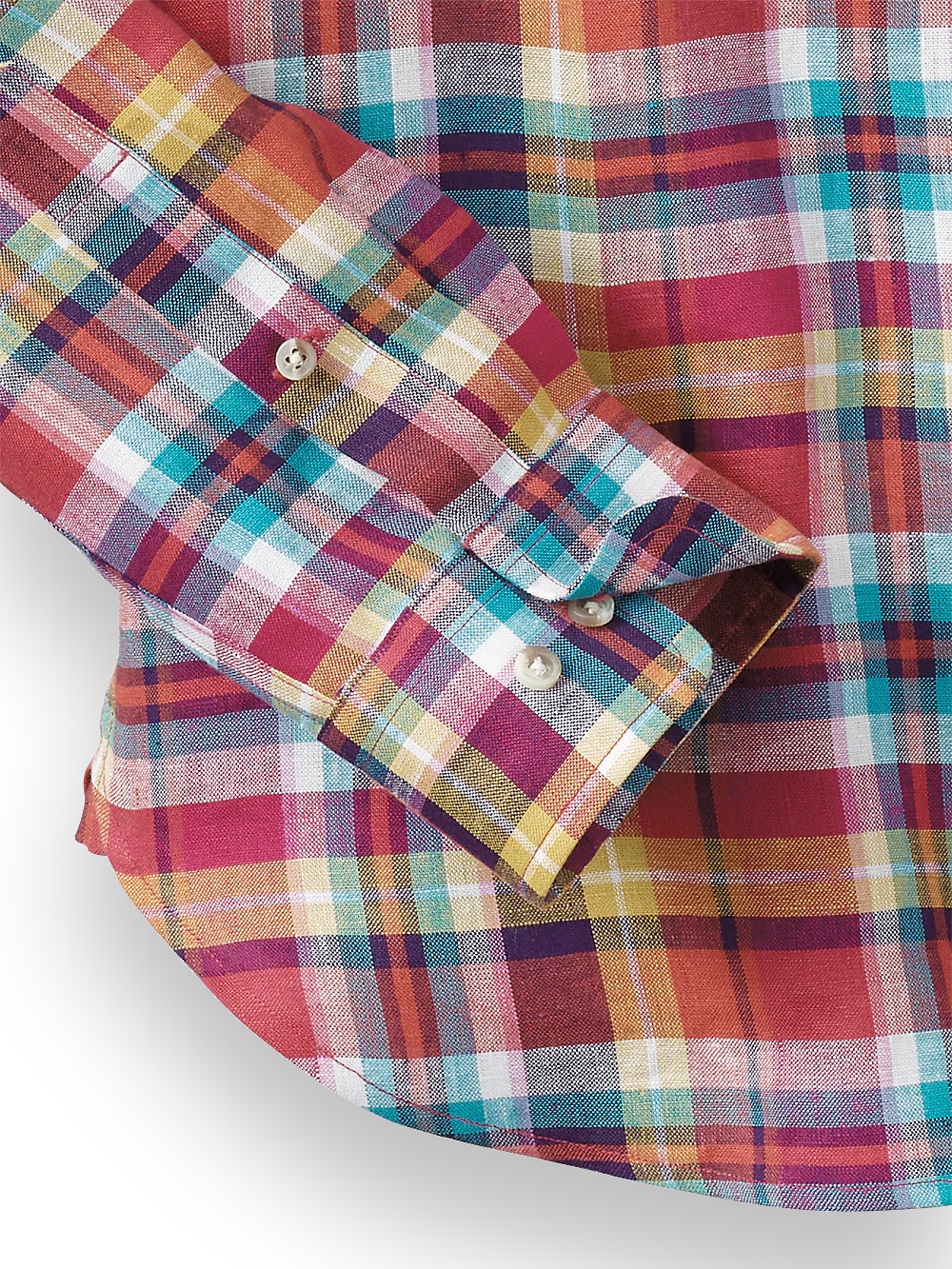 Linen Plaid Casual Shirt - Multi