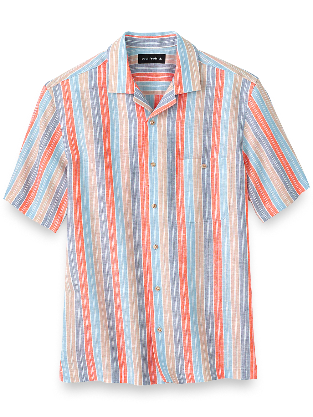 Linen Stripe Casual Shirt - Multi