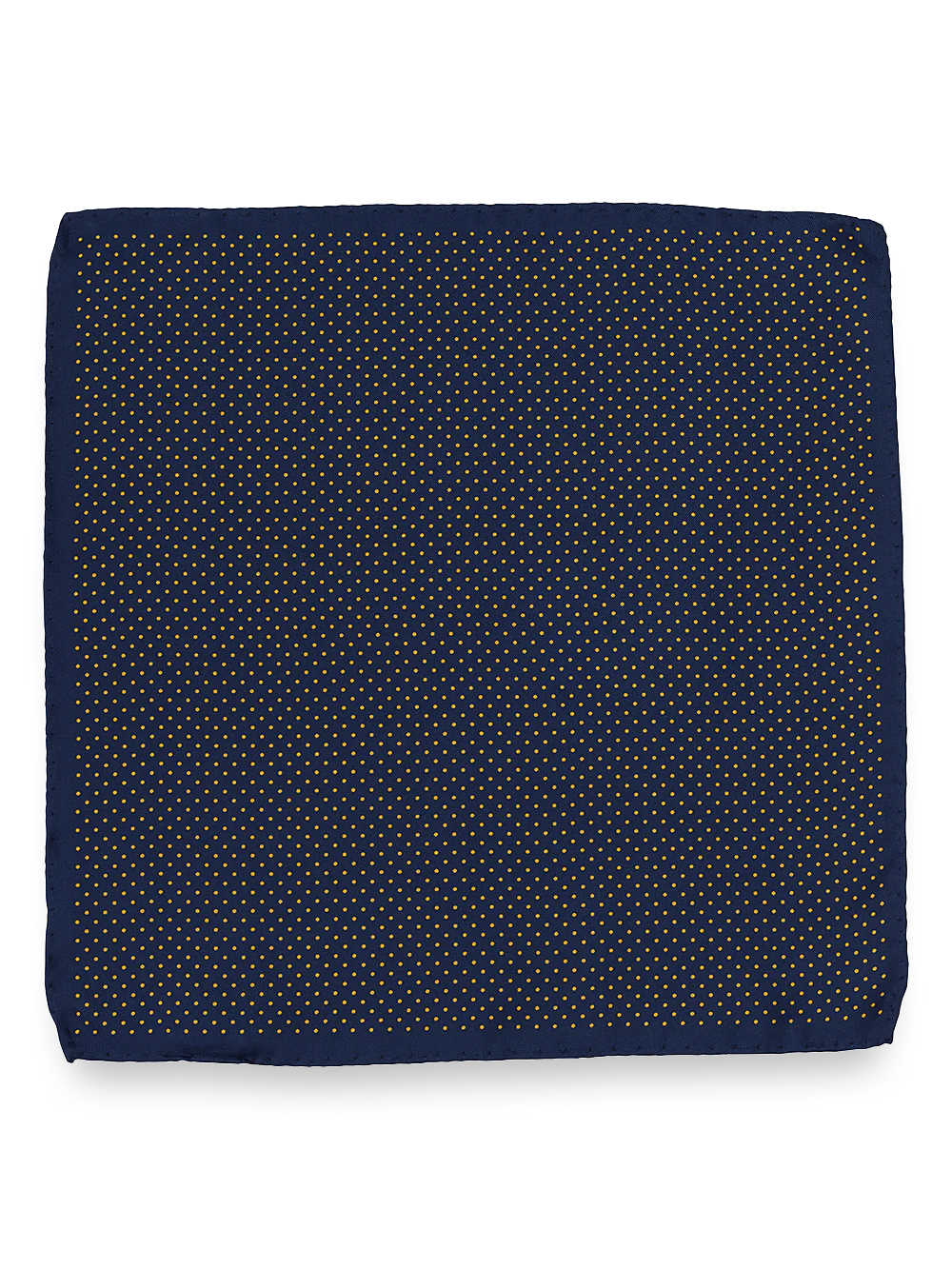 Dot Silk Pocket Square - Navy