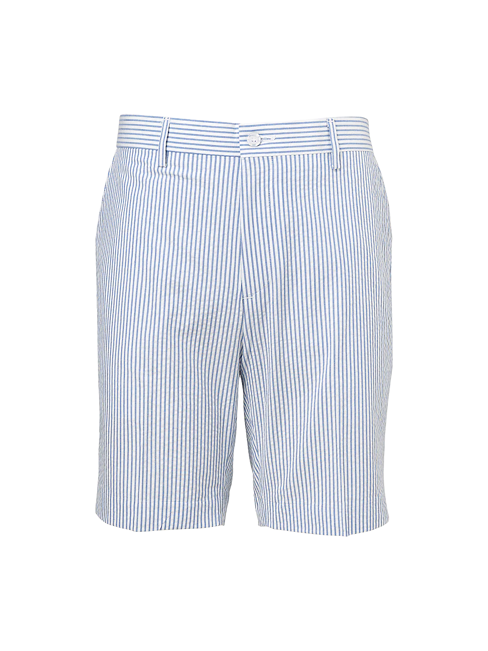 Cotton Seersucker Shorts - White