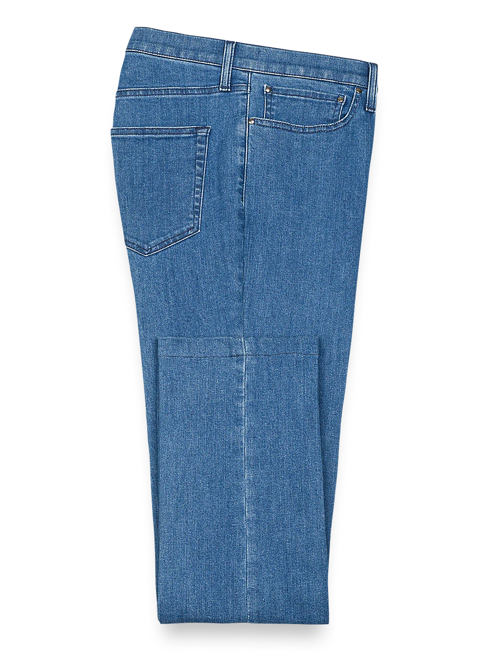 Five Pocket Denim Pants - Medium Blue