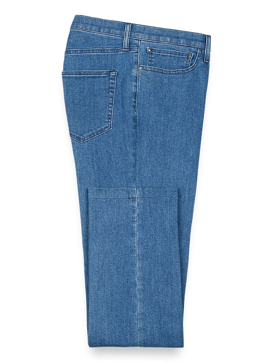 Five Pocket Denim Pants - Medium Blue