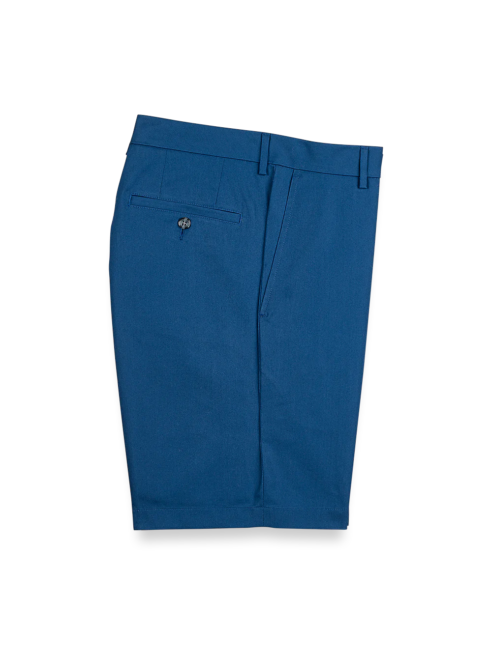 Flat Front Lightweight Impeccable Shorts - Blue