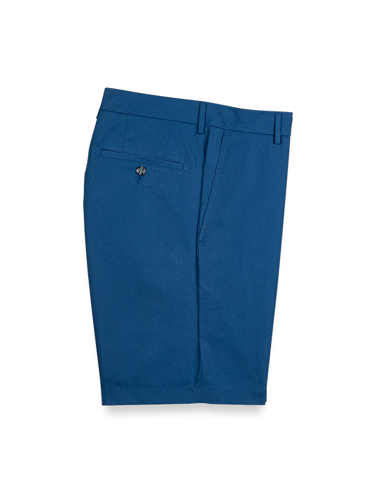 Flat Front Lightweight Impeccable Shorts - Blue