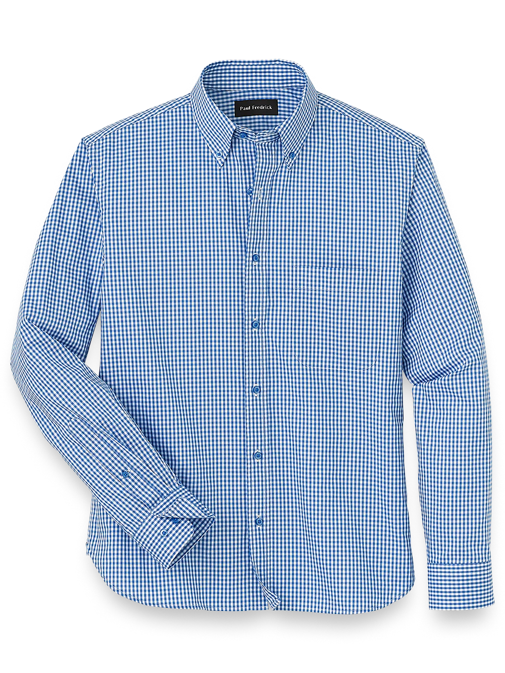 Cotton Gingham Casual Shirt - Blue