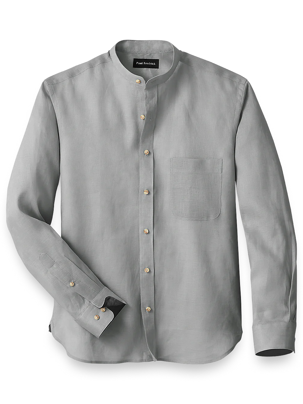 Linen Solid Casual Shirt - Silver