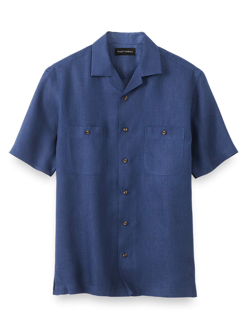 Linen Solid Casual Shirt - Navy