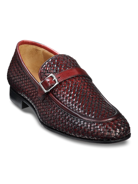 Brennan Belted Loafer - Burgundy