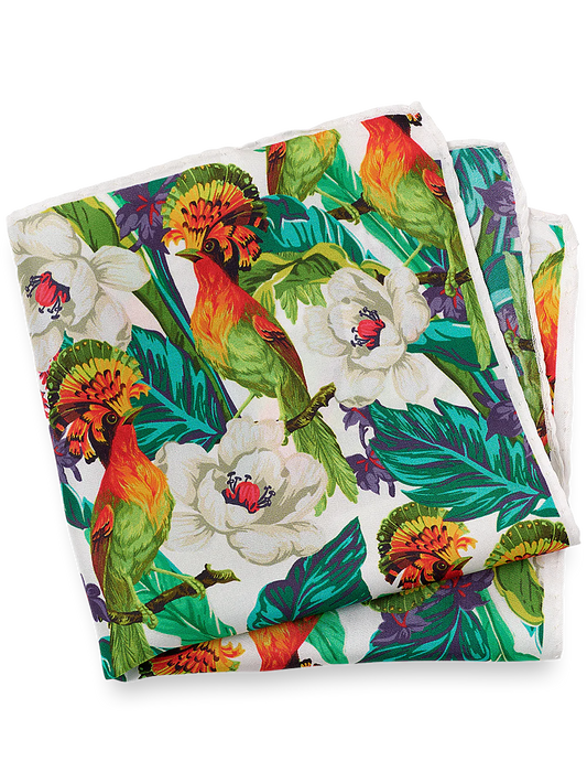 Tropical Silk Pocket Square - Multi