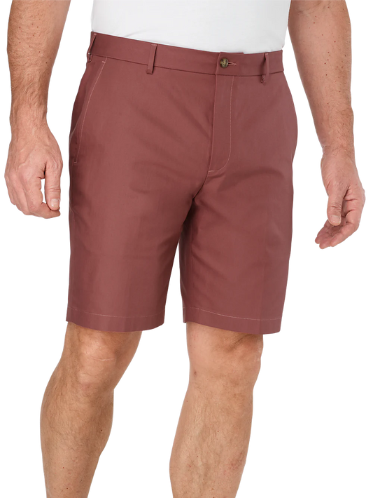 Flat Front Lightweight Impeccable Shorts - Rose