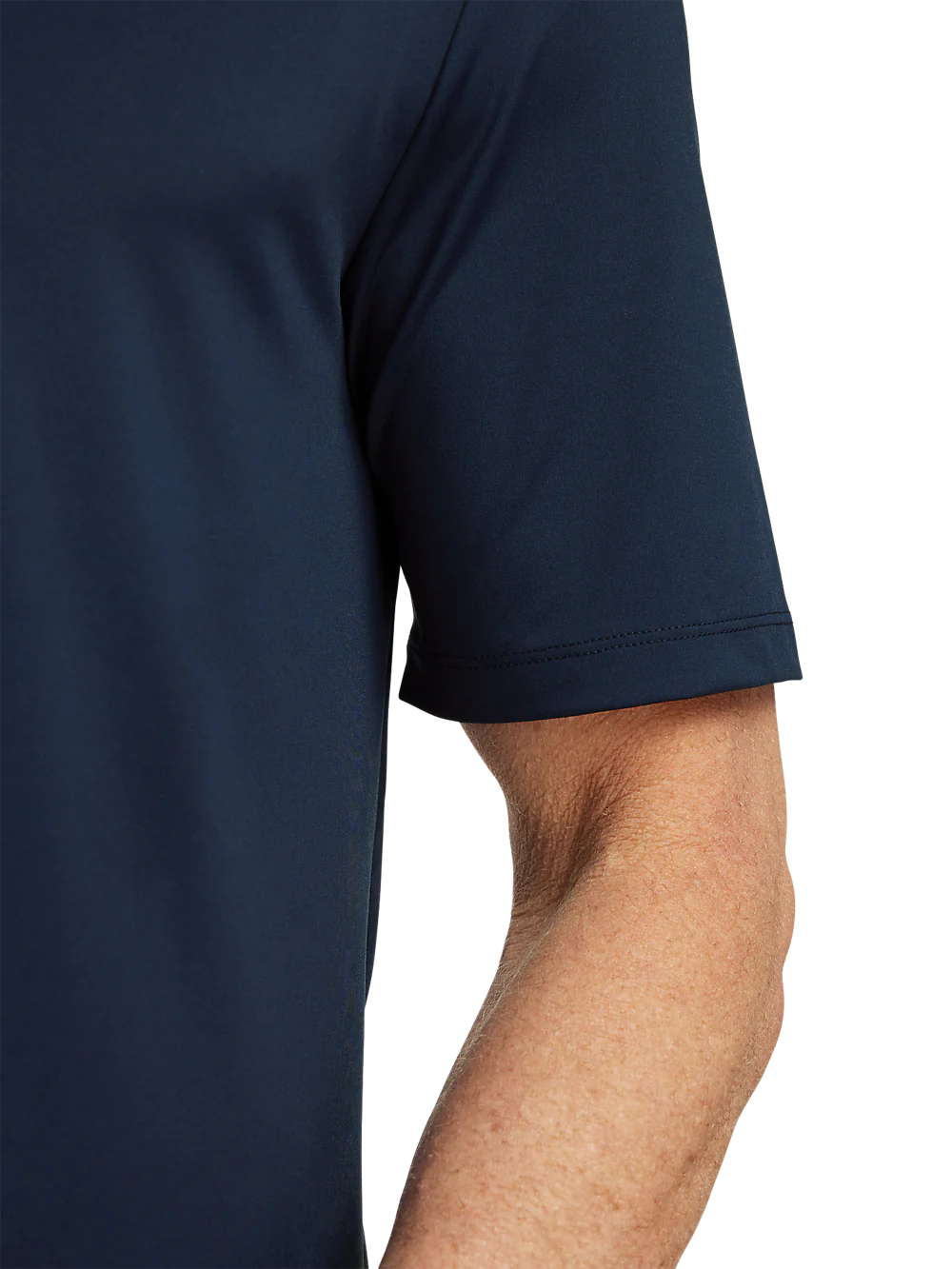 Performance Blend Three Button Polo - Navy