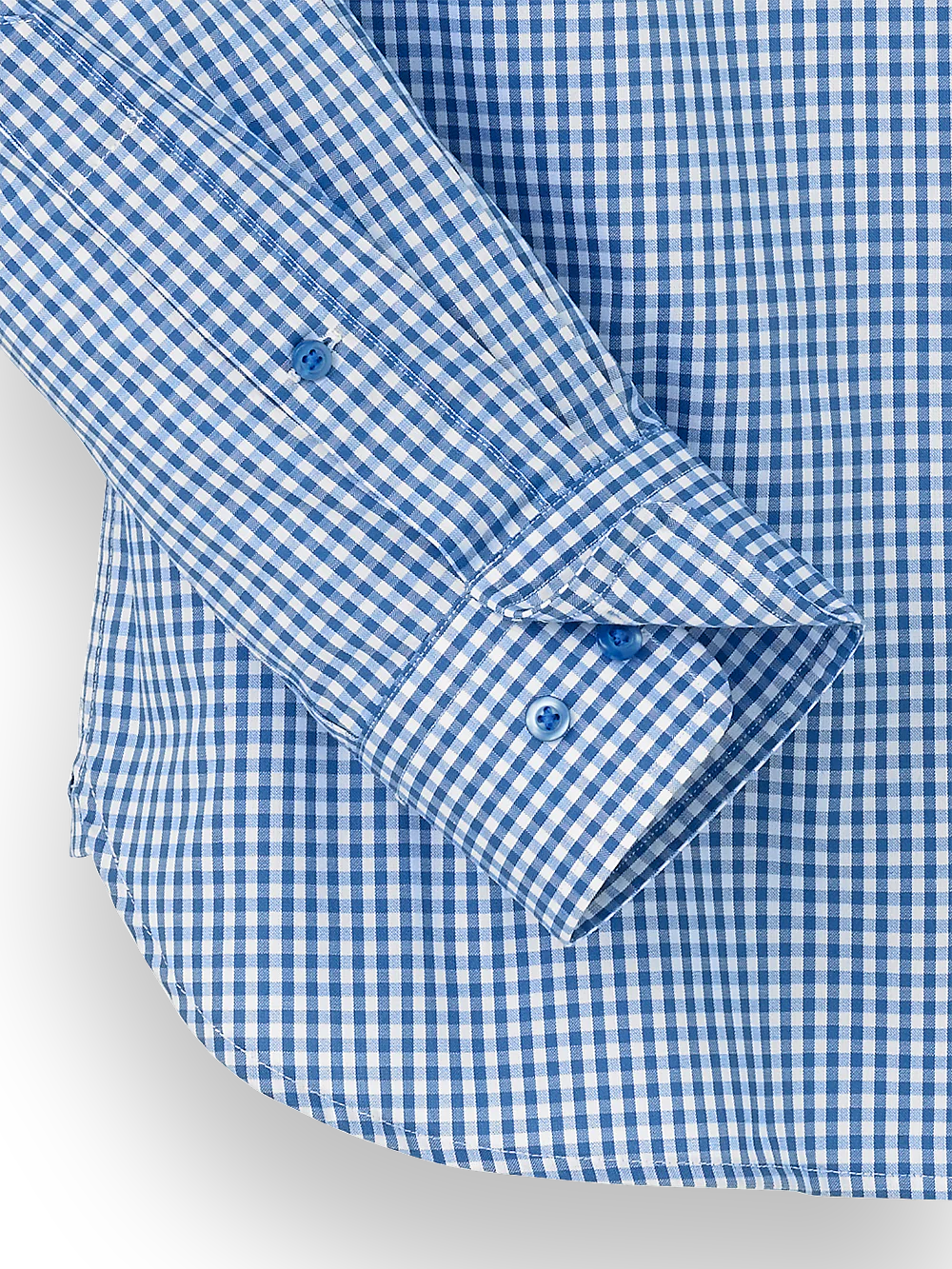 Cotton Gingham Casual Shirt - Blue