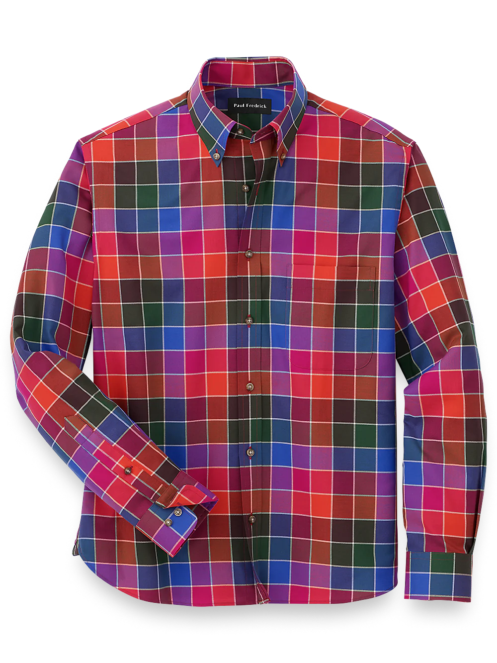 Cotton Buffalo Plaid Casual Shirt - Multi