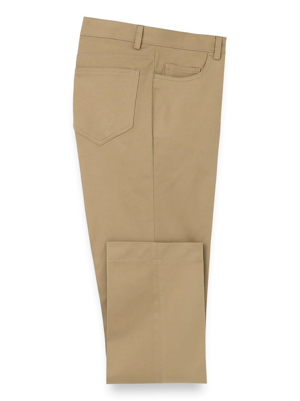 Cotton Stretch Twill Five Pocket Pants - Dark Khaki