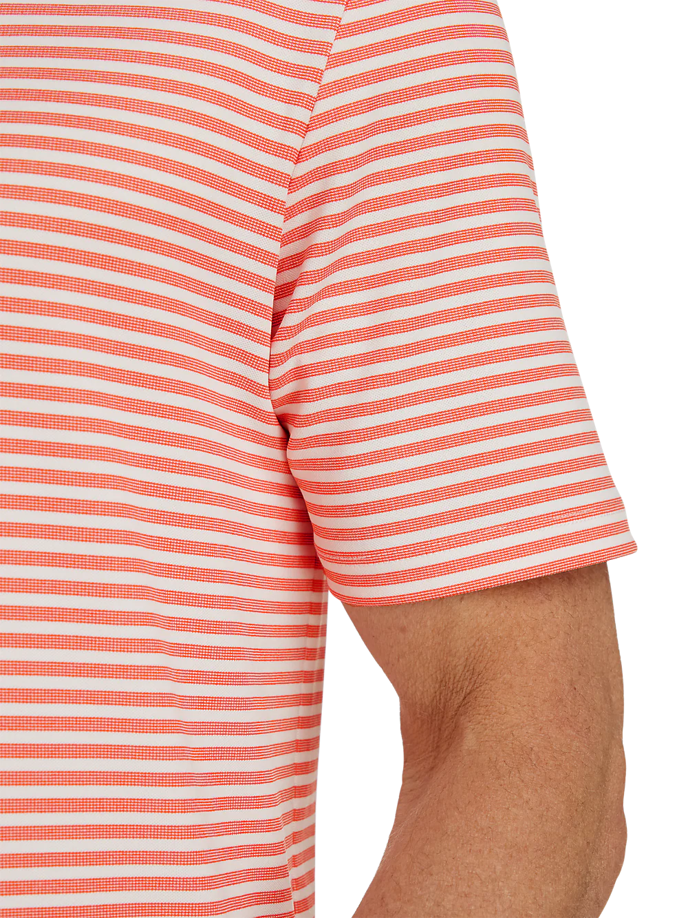 Performance Blend Three Button Polo - Coral