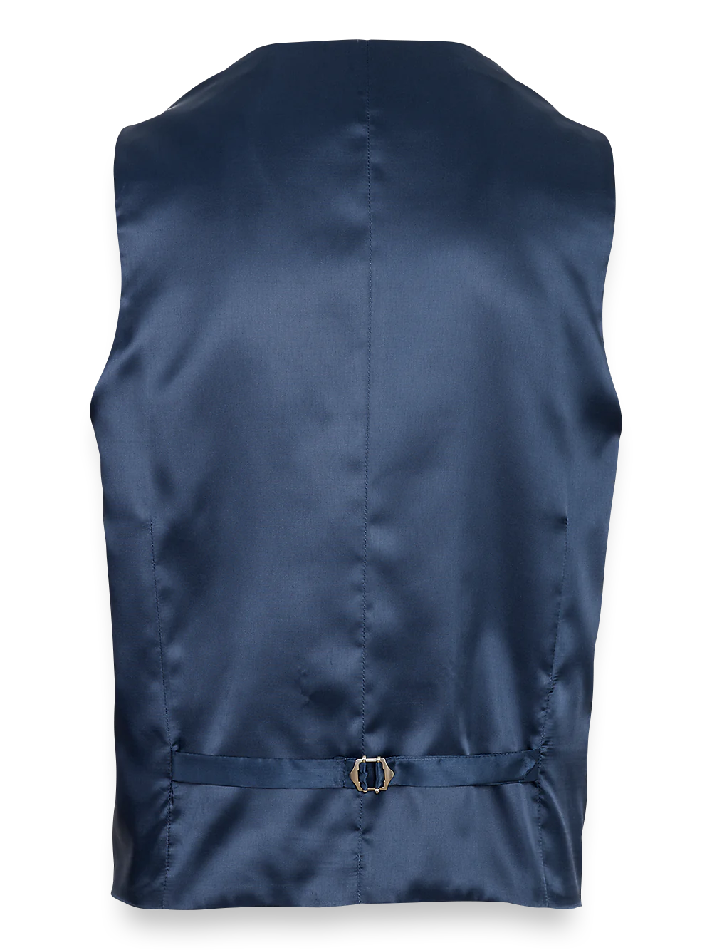 Classic Fit Sharkskin No Lapel Suit Vest - Sky Blue