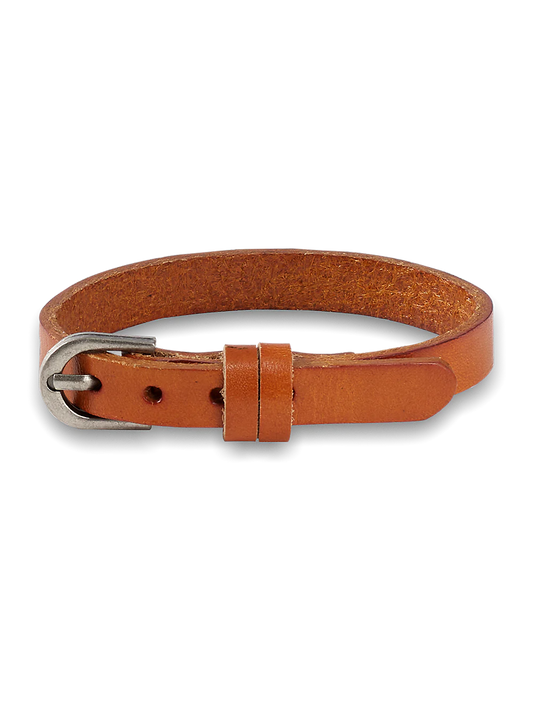 Leather Bracelet - Chestnut