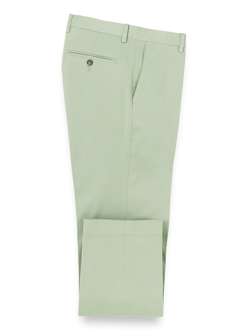 Cotton Stretch Twill Pants - Moss