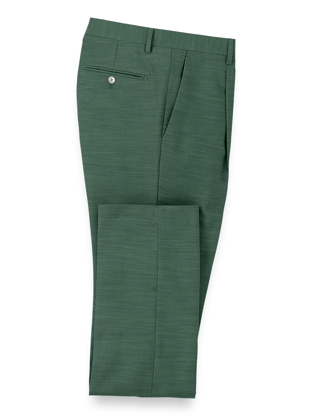 Performance Blend Single Pleat Suit Pants - Green