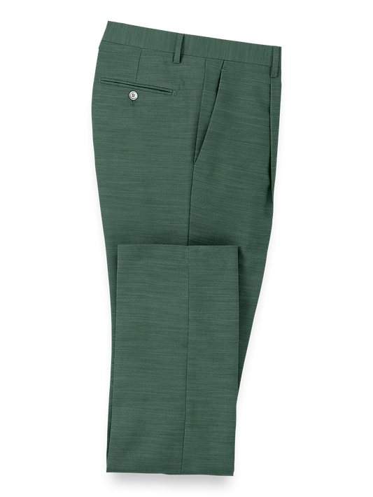 Performance Blend Single Pleat Suit Pants - Green