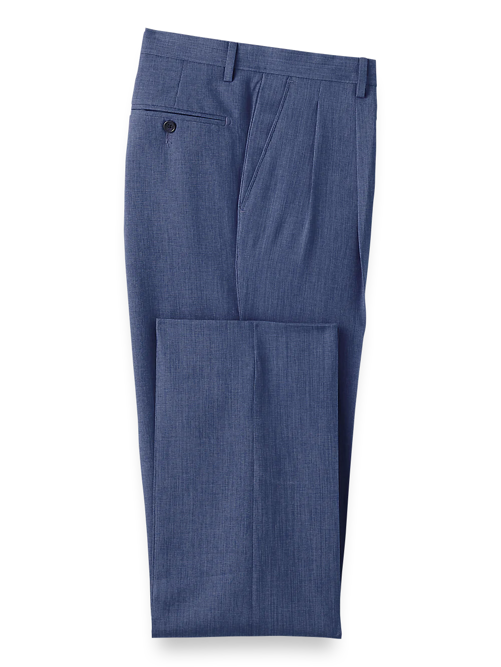 Pleated Travel Pants - Navy