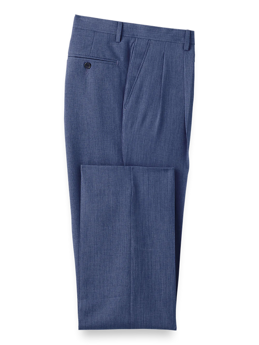 Pleated Travel Pants - Navy