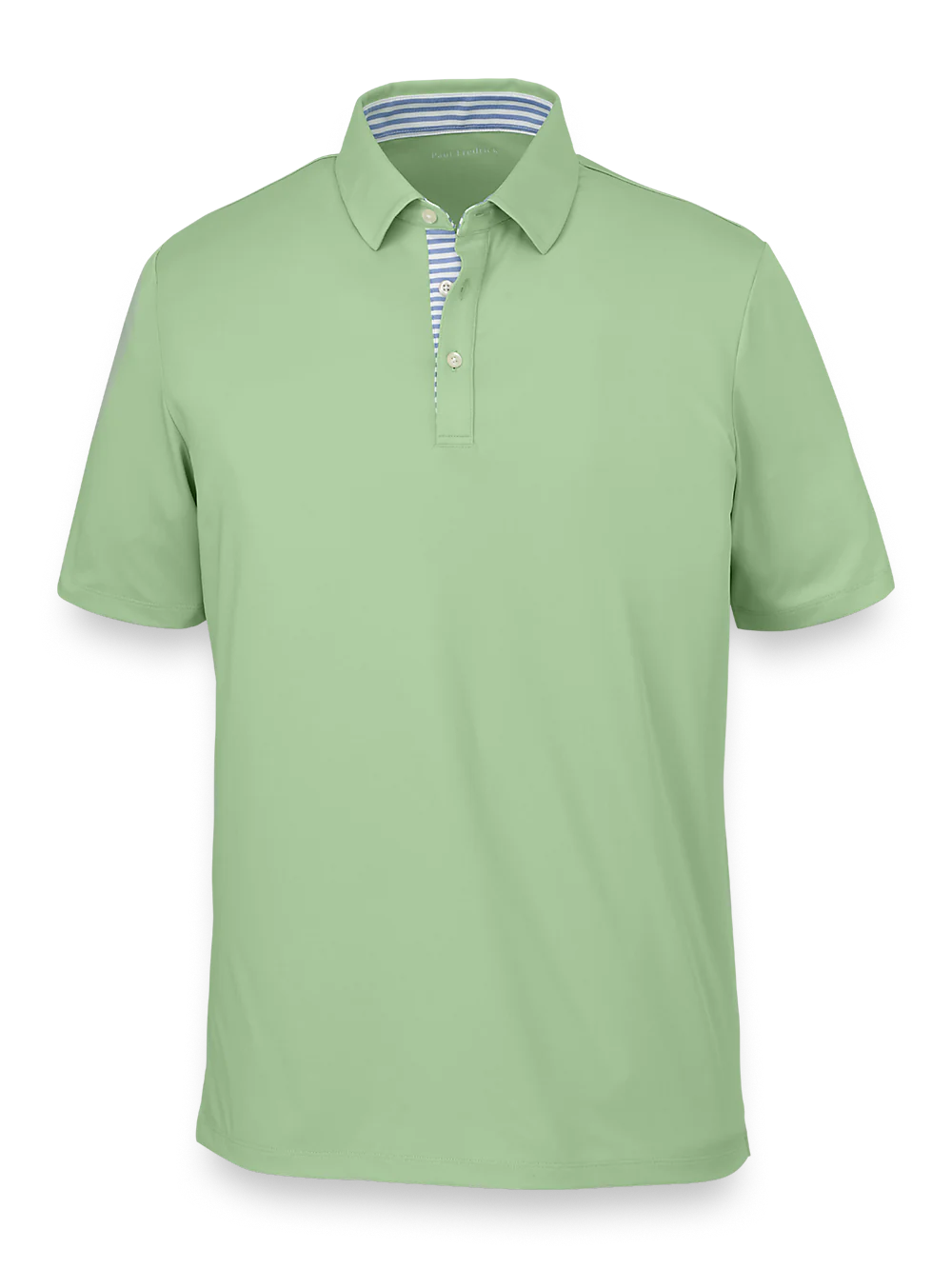 Performance Blend Three Button Polo - Light Green