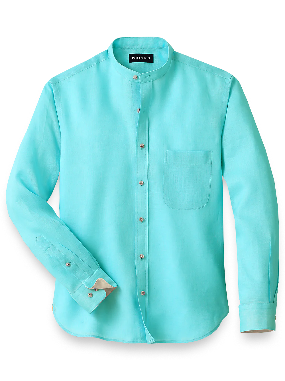 Linen Solid Casual Shirt - Seafoam