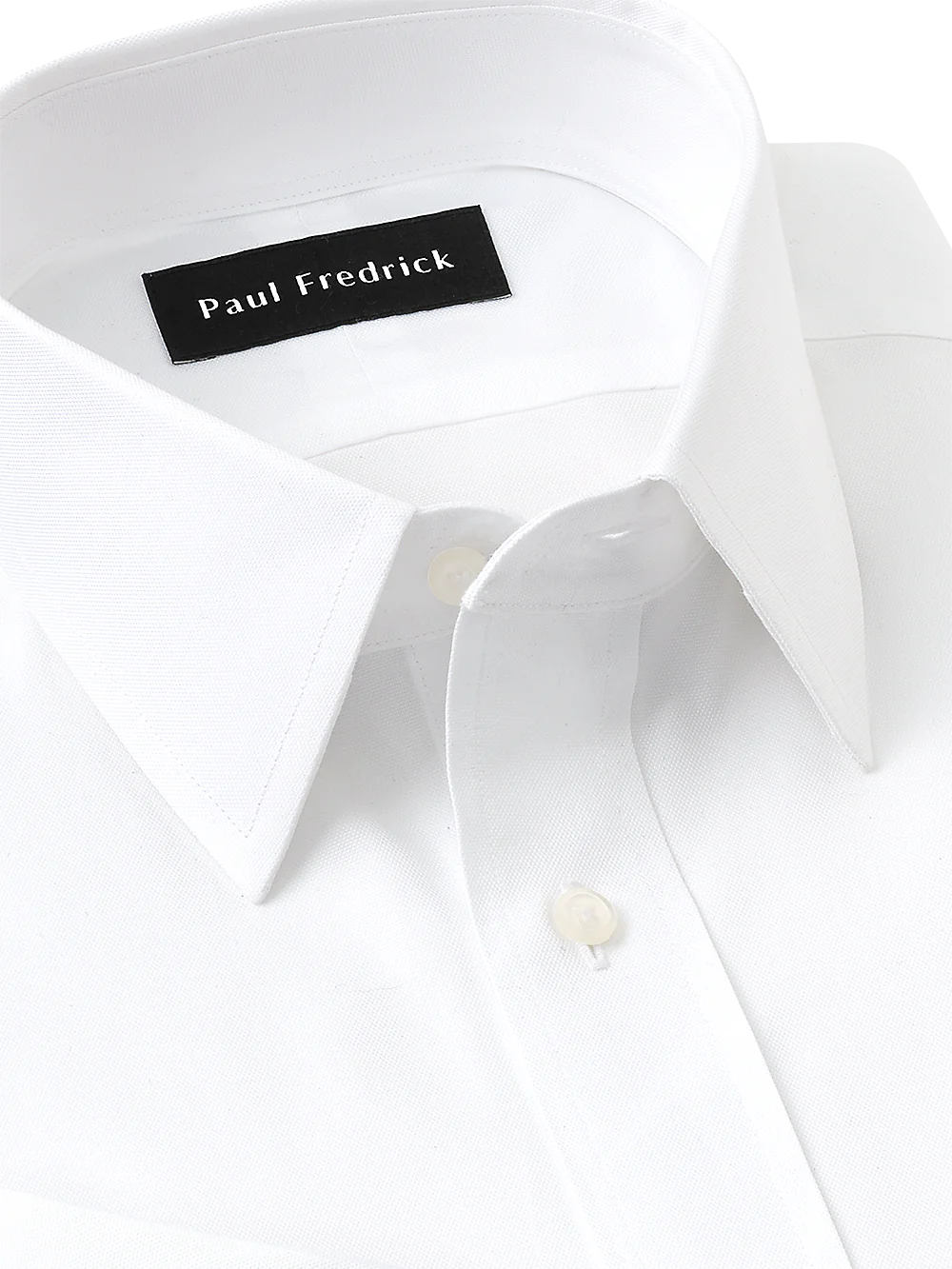 Slim Fit Superfine Egyptian Cotton Solid Straight Collar French Cuff Dress Shirt� - White