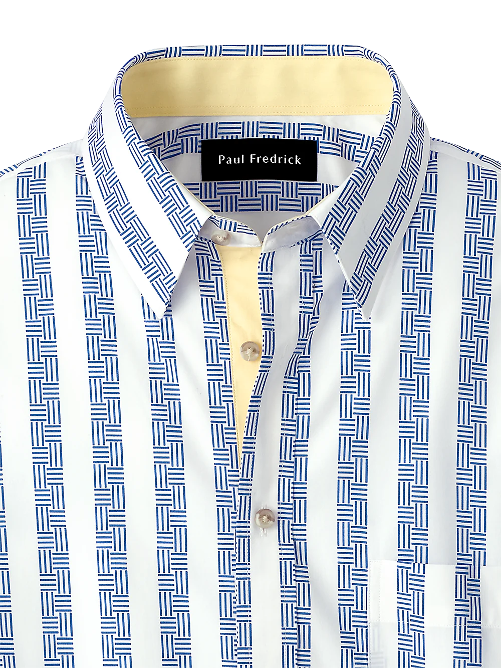 Cotton Stripe Print Casual Shirt - Blue