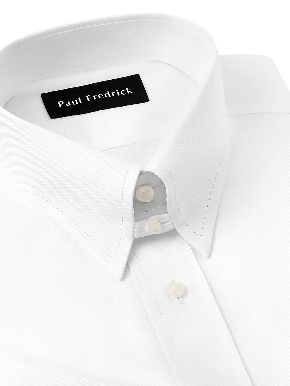 Superfine Egyptian Cotton Solid Color Button Tab Collar French Cuff Dress Shirt - White