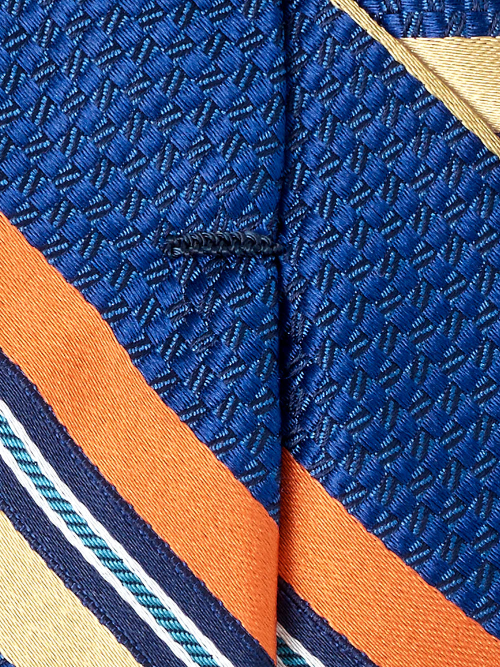 Stripe Woven Silk Tie - Blue Multi