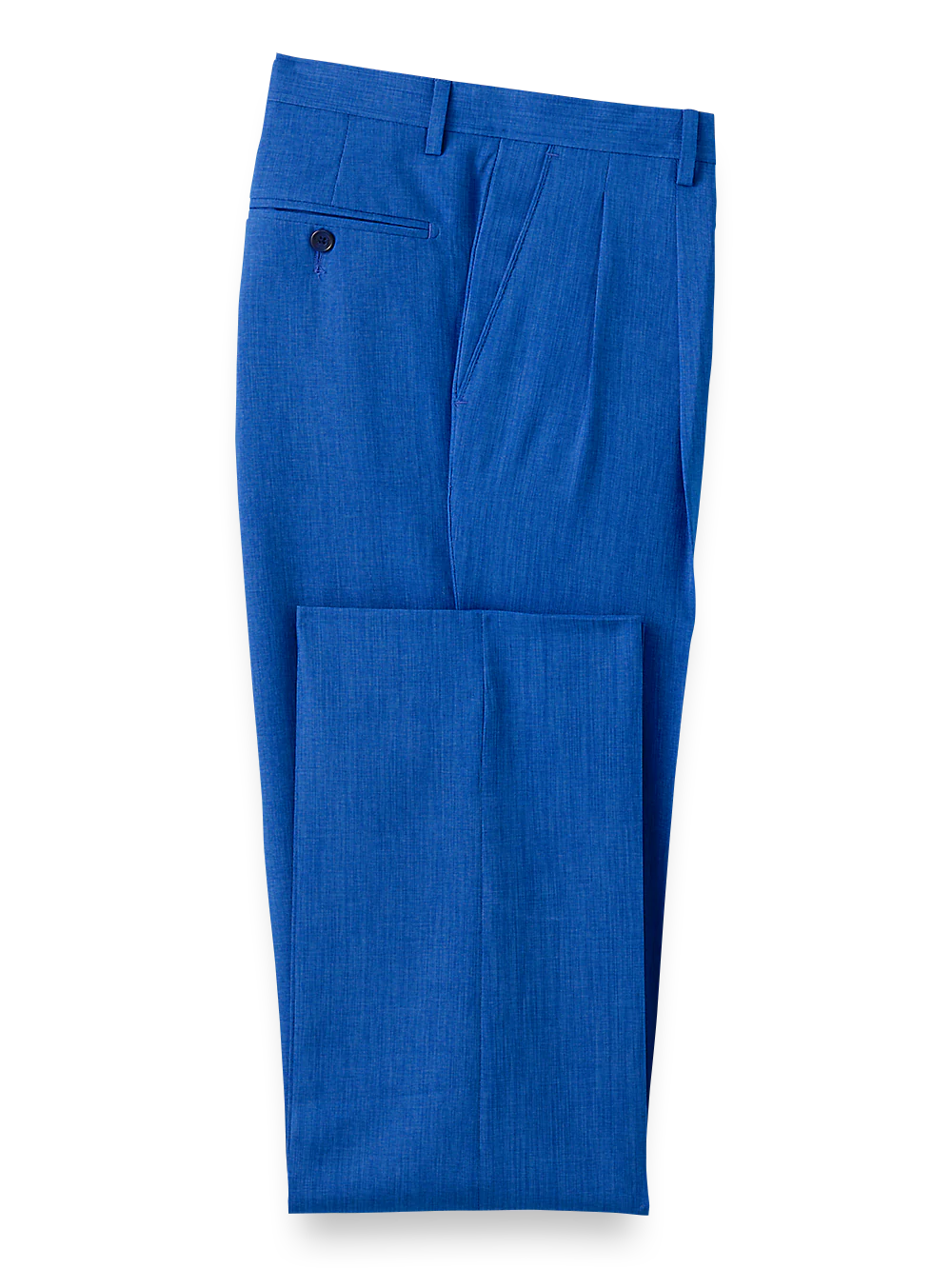 Pleated Travel Pants - Royal Blue