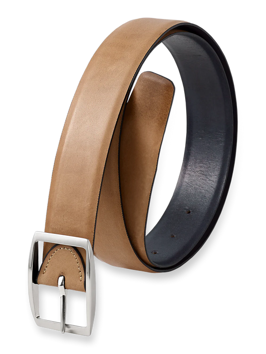 Marshall Reversible Belt - Tan/grey