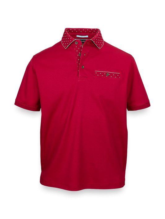 Mercerized Cotton Polo - Brick