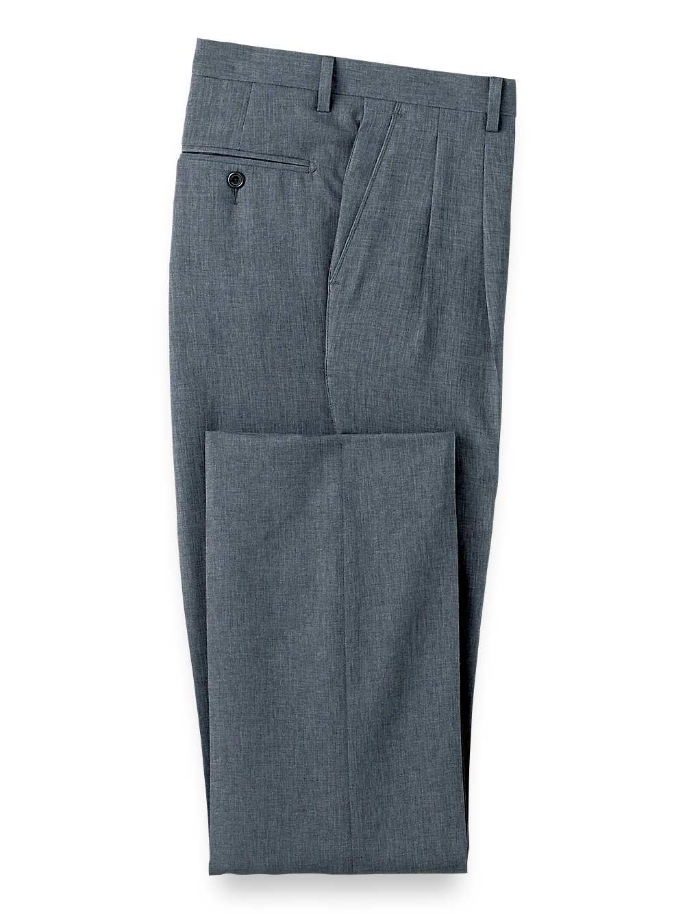 Pleated Travel Pants - Charcoal