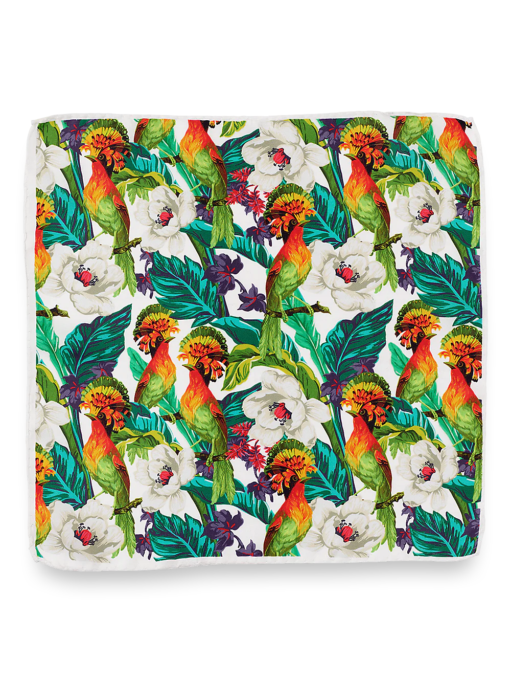 Tropical Silk Pocket Square - Multi