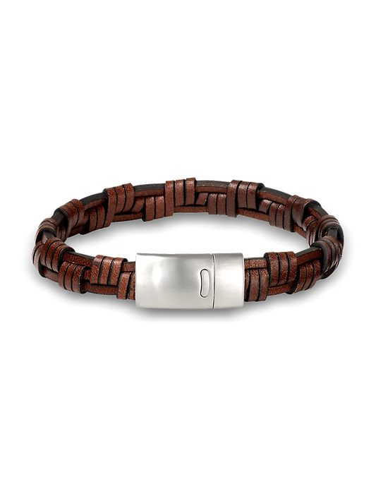 Leather Bracelet - Brown