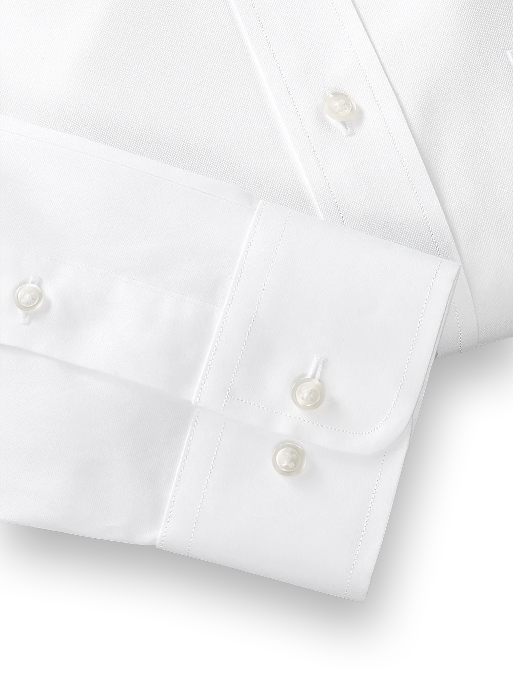 Superfine Egyptian Cotton Solid Color Button Down Collar Dress Shirt - White