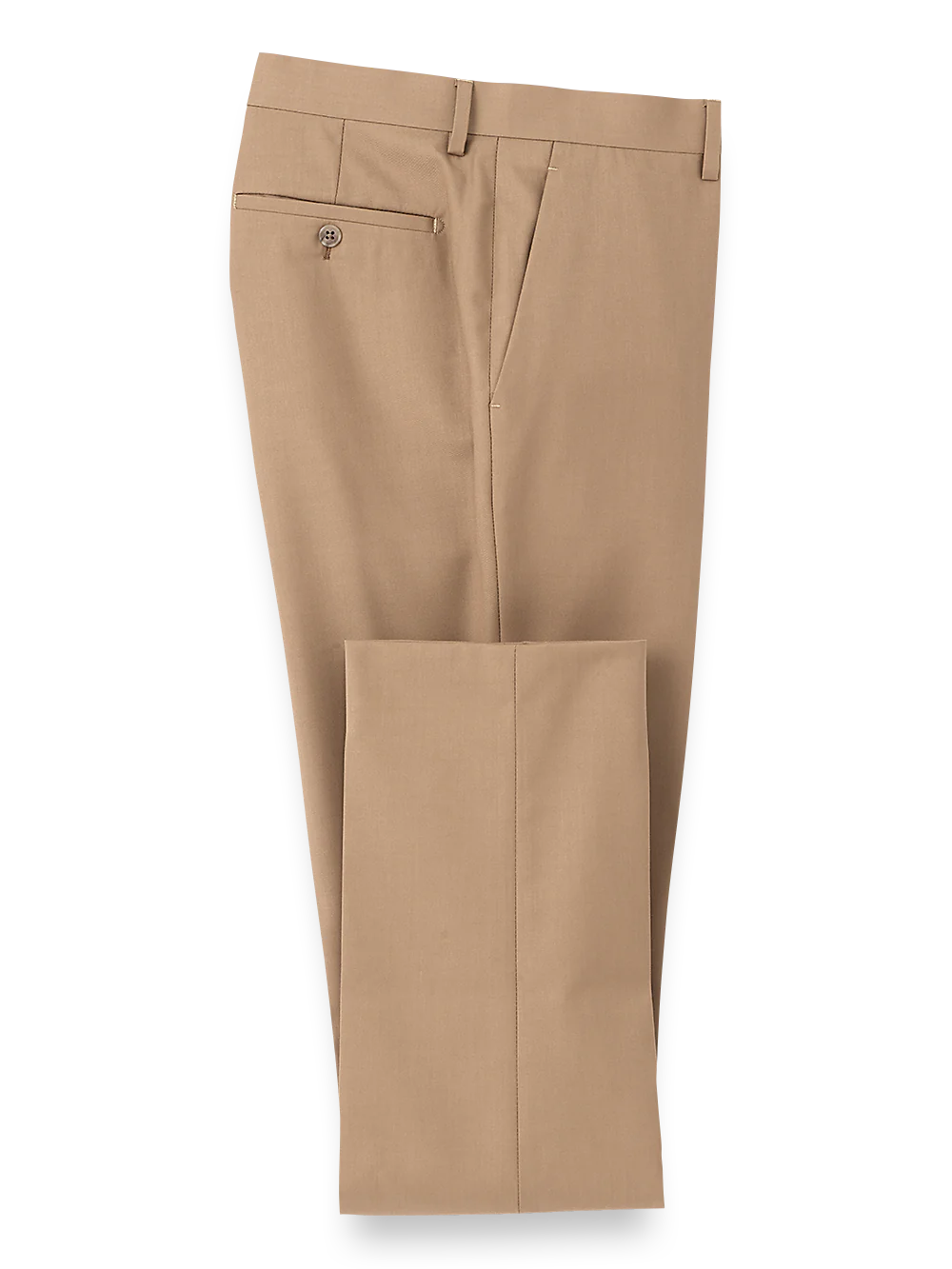 Travel Flat Front Pants - Camel