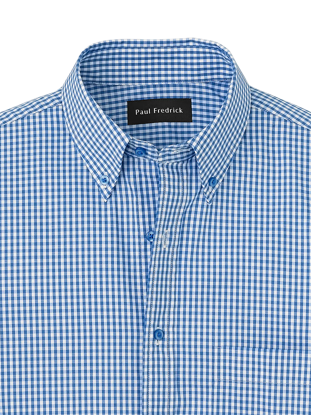 Cotton Gingham Casual Shirt - Blue