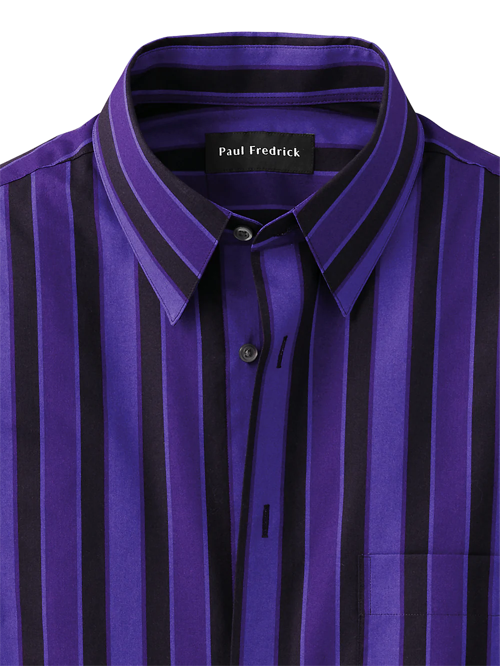 Cotton Stripe Casual Shirt - Purple