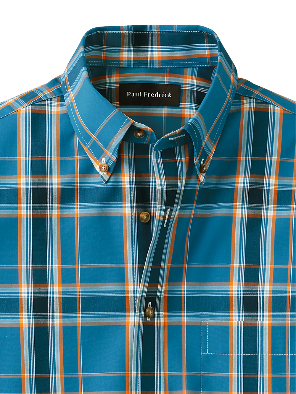 Cotton Plaid Casual Shirt - Teal