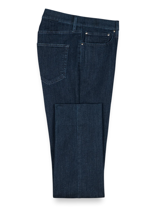 Five Pocket Denim Pants - Dark Blue